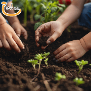 Garden magic with kids and the lessons of patience as they learn through growing plants.