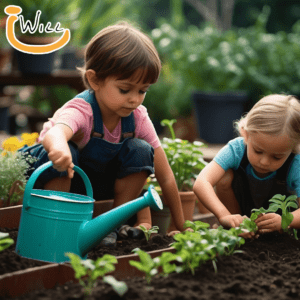 Garden magic with kids and the lessons of patience as they learn through growing plants.