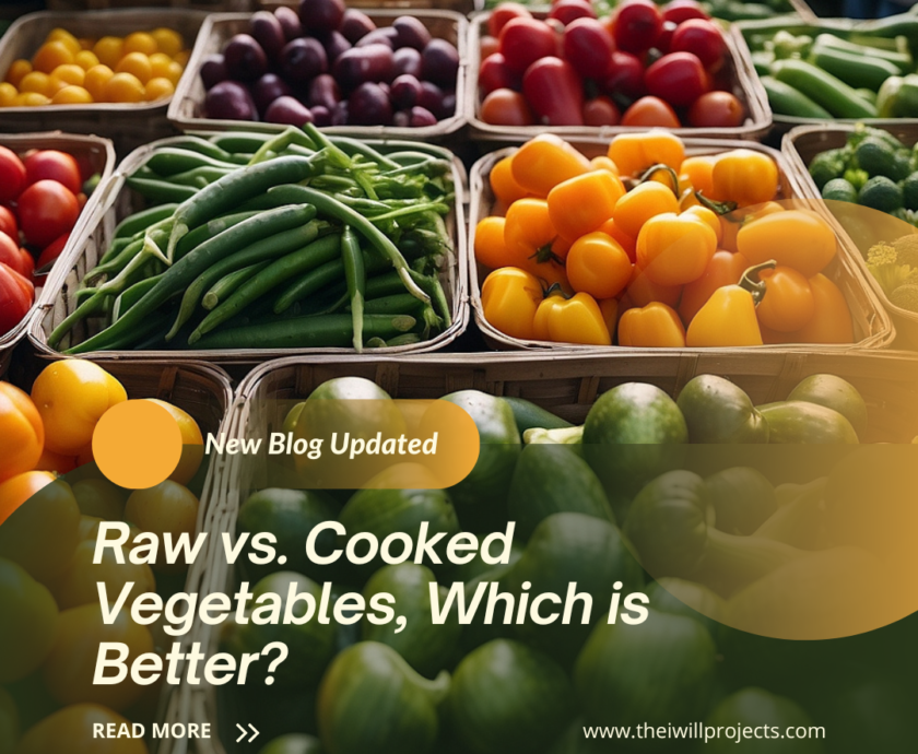 Raw vs. Cooked Vegetables comparison