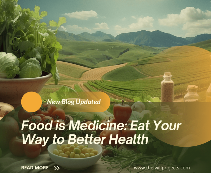 Food is Medicine can lead to Better Health through nutrition.